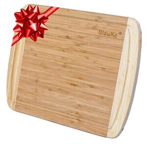 Wood Cutting Board for Kitchen - 14x11 inch Large Bamboo Cutting Board